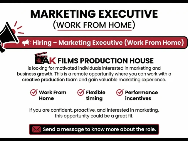 Marketing Executive Opportunity – Work From Home