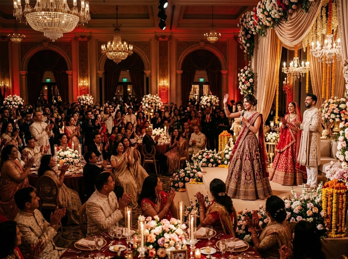 Celebrity wedding appearance